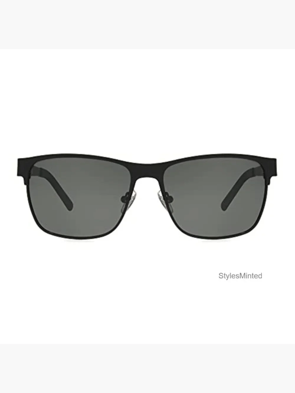 Men's Square Sunglasses 57mm Metal Frame Polarized UV Protection
